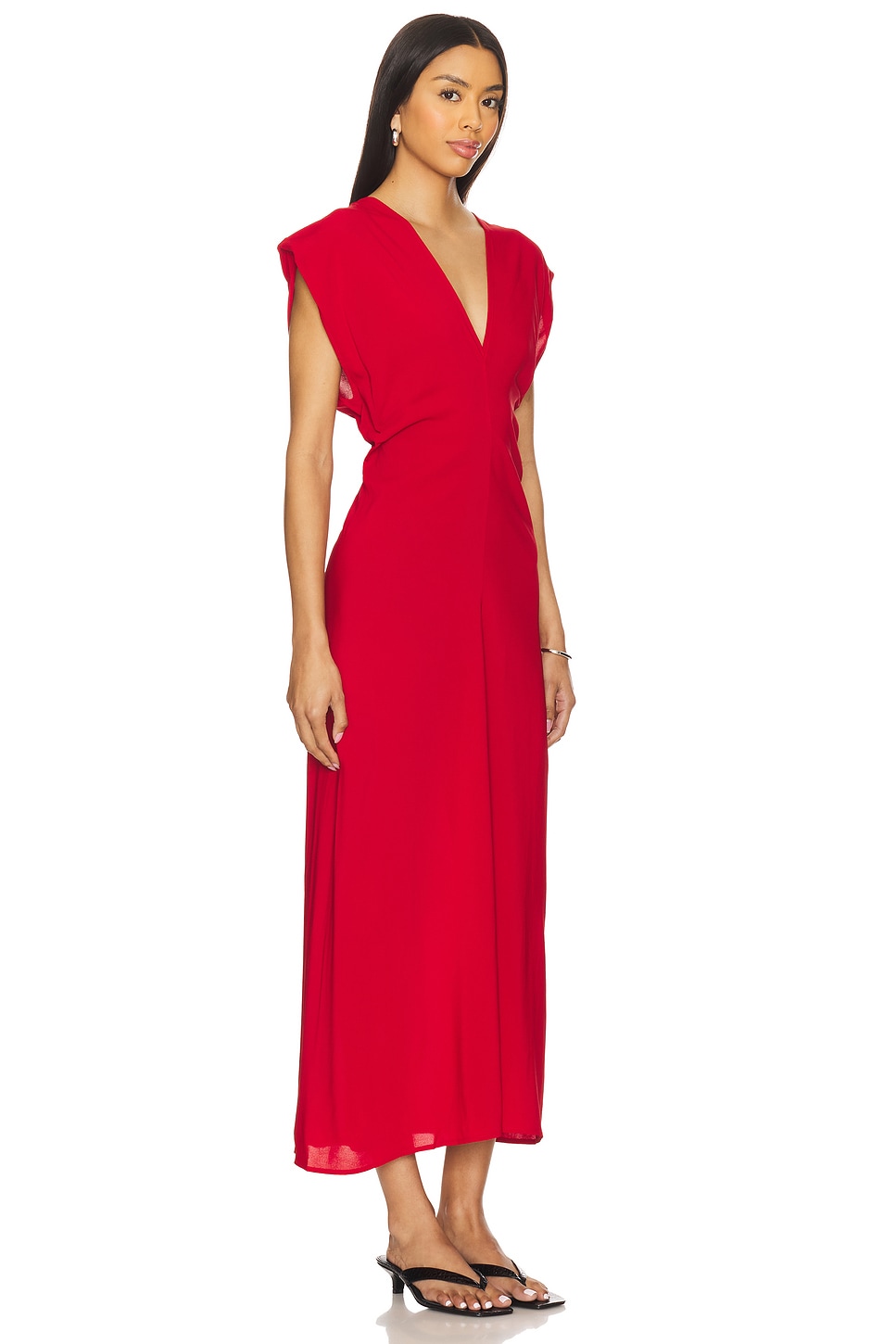 St. Agni, Plunge Drape Dress