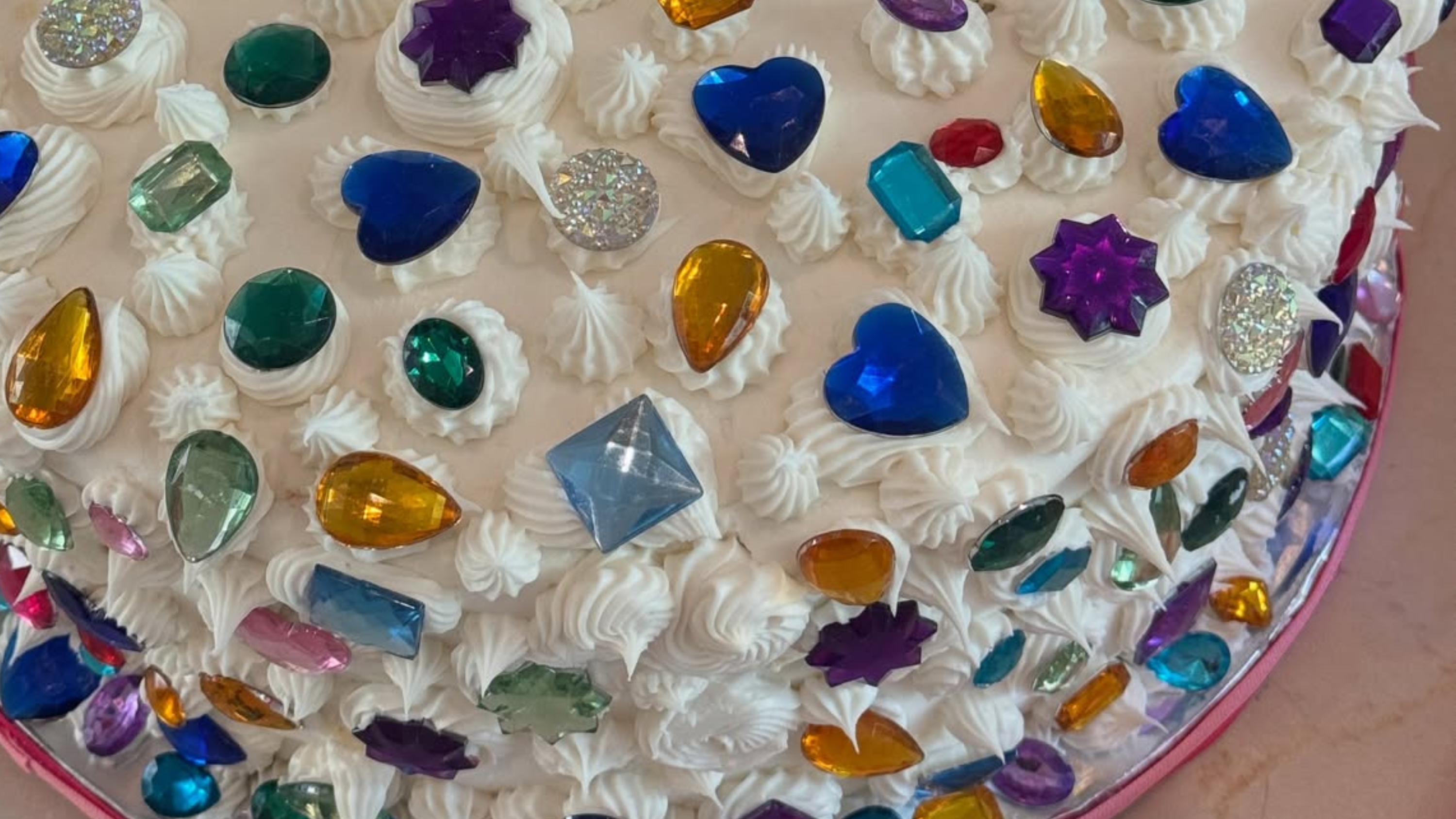 a jewel encrusted cake for kylie jenner's birthday