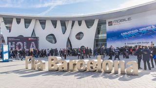 The MWC conference in Barcelona, Spain