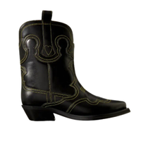 Ganni embroidered boots, £445 | Ganni