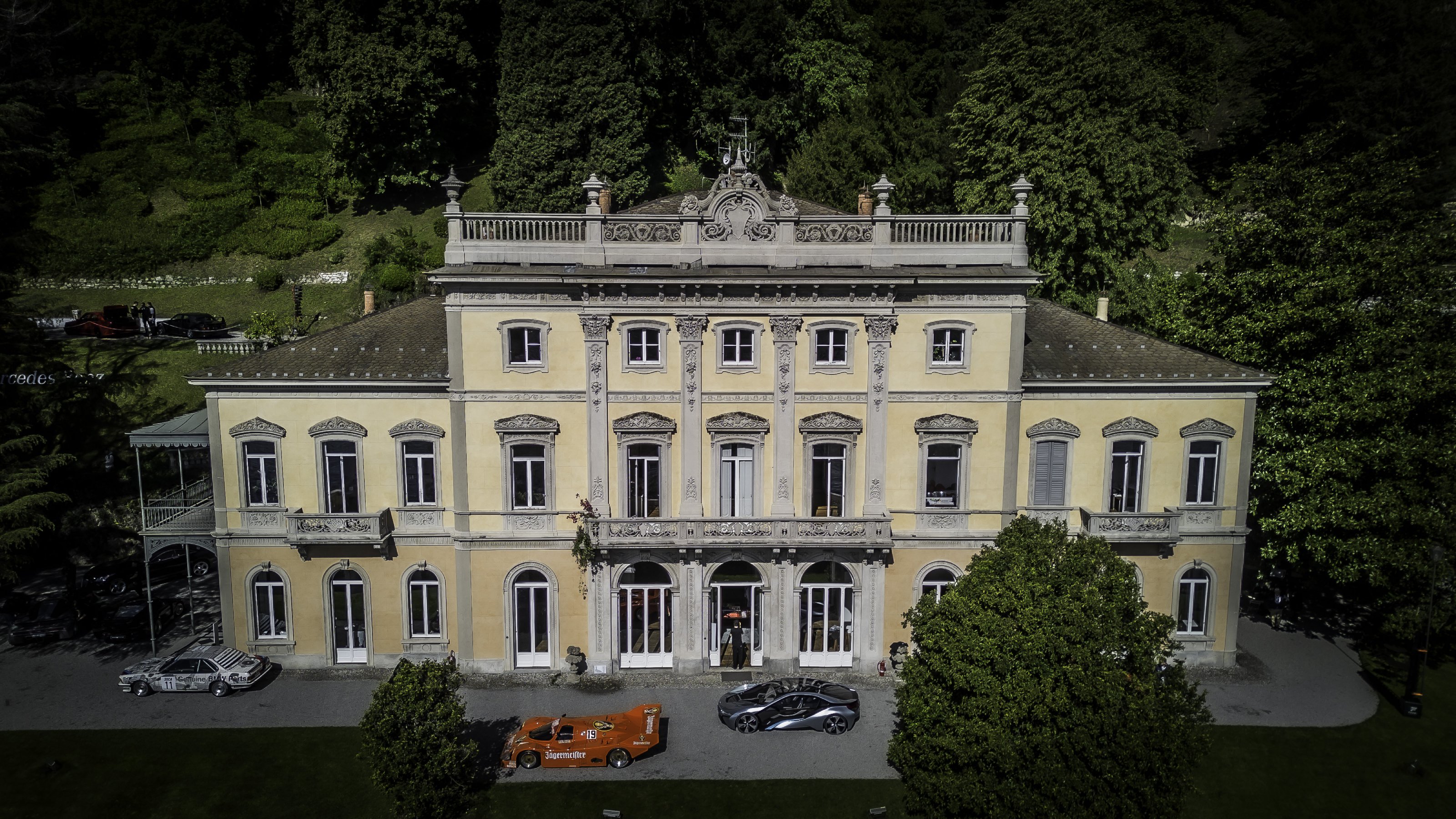The Concorso d'Eleganza is held at the Villa d'Este on Lake Como