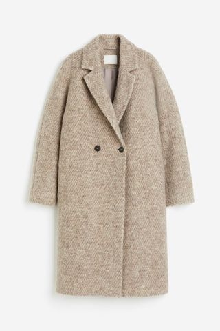 Double-Breasted Wool-Blend Coat