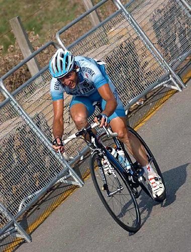 Davide Rebellin (Gerolsteiner) pushes it home for second