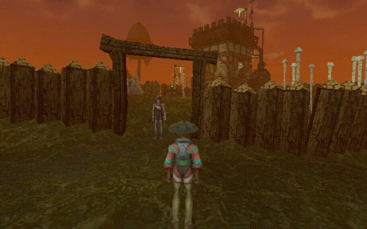 Entropy screenshot character approaching bandit fort