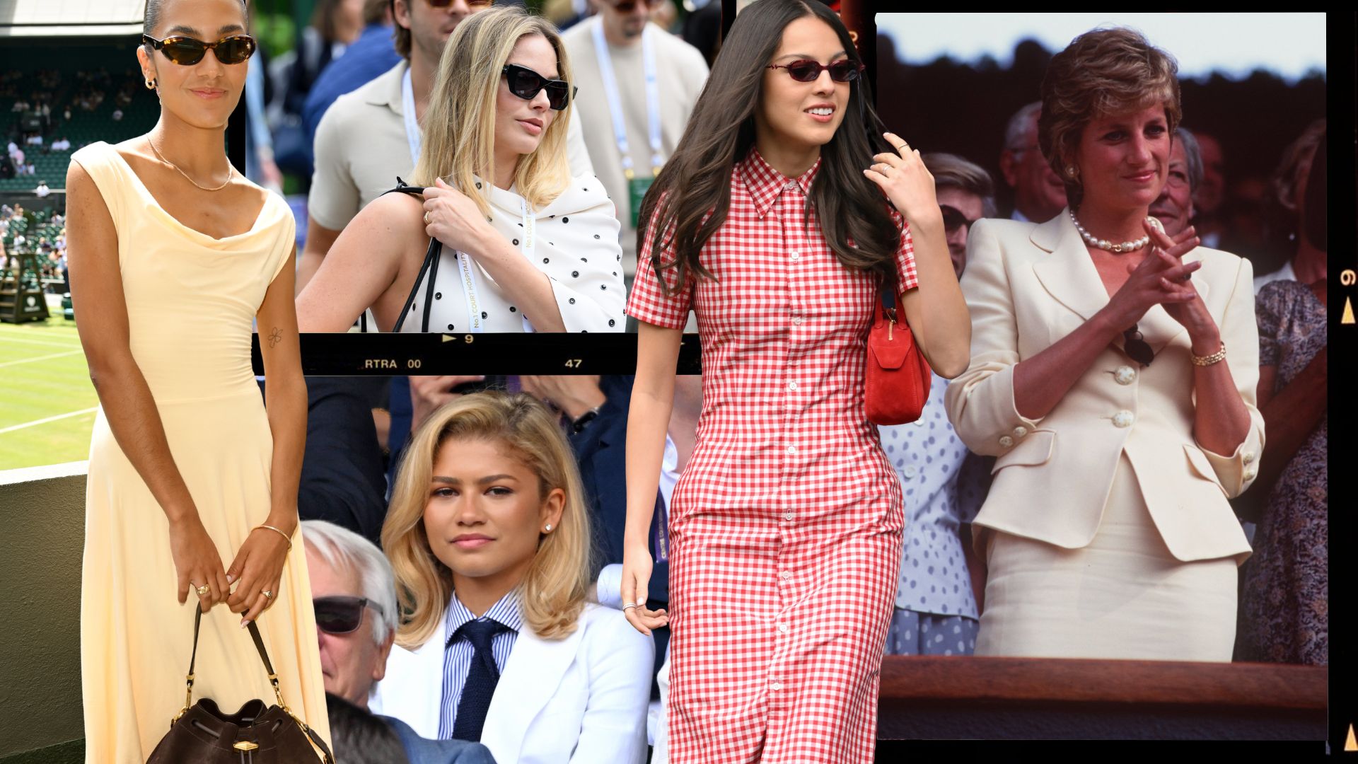An image of the best Wimbledon outfits of all time. 