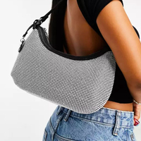 Dune diamante shoulder bag in silver, was £70 now £27