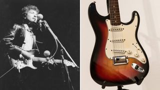 Bob Dylan and his 1964 Fender Strat