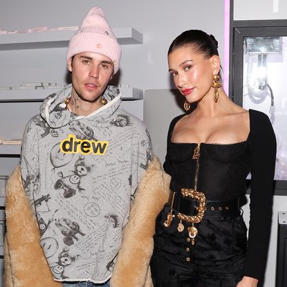 Justin Bieber and Hailey Bieber attend OBB Media’s Grand Opening of OBB Studios on January 14, 2023 in Hollywood, California