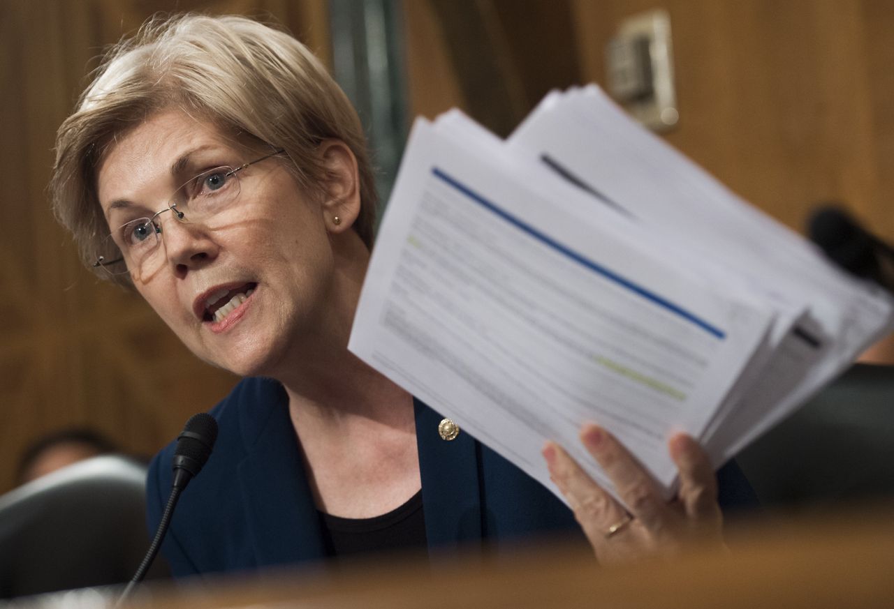 Elizabeth Warren talks about Wells Fargo 