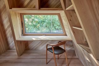 Haus Anton II, a timber dwelling by manfred lux, using wood to radical purism