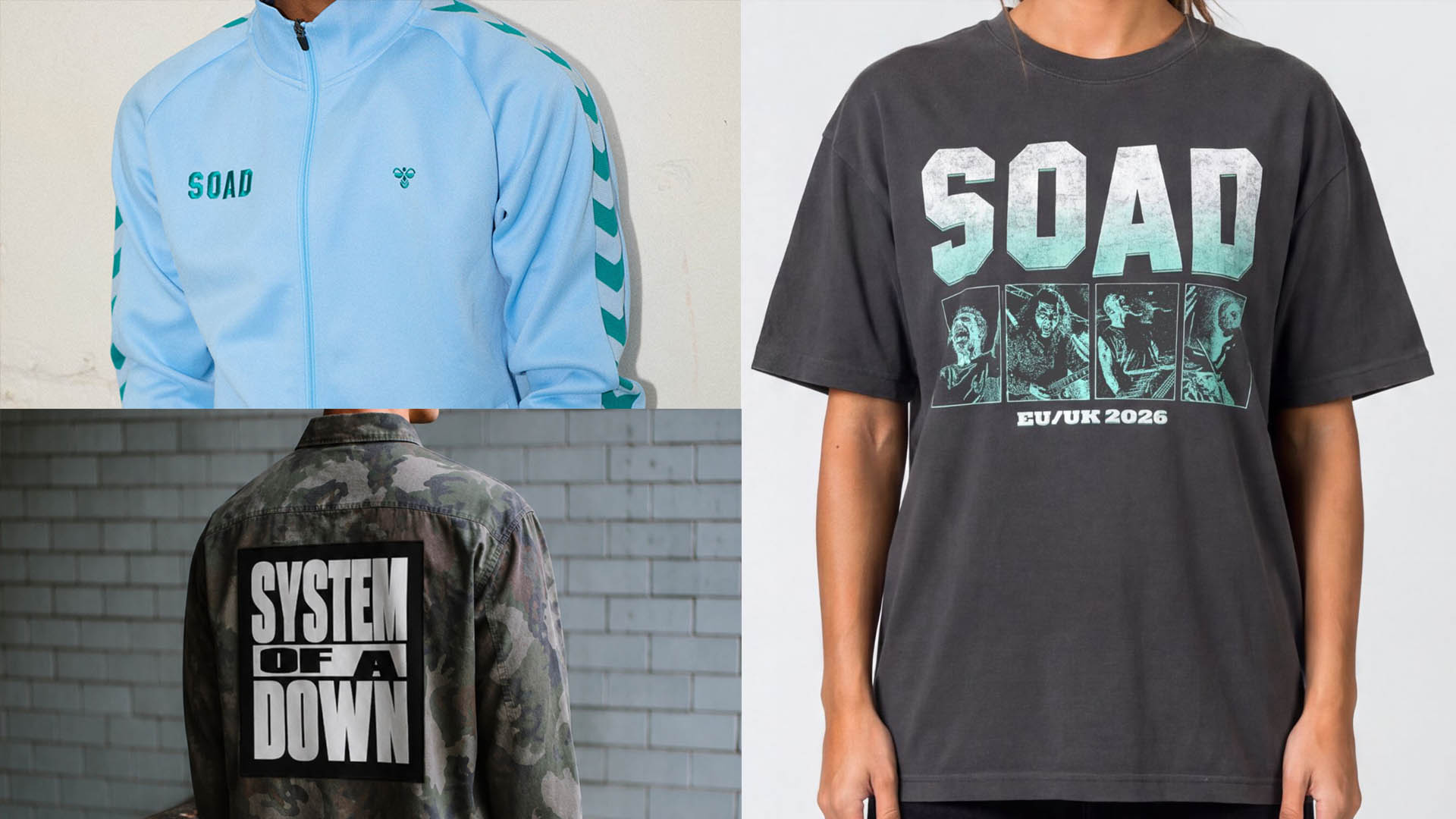 System of a Down merch photos.