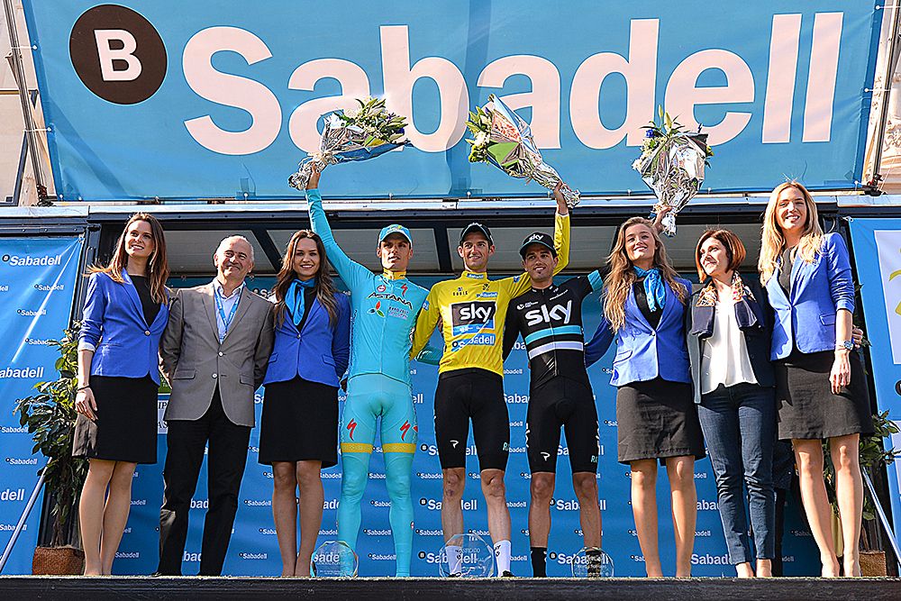 Wout Poels (Team Sky) tops the final podium at the Volta a la Comunitat Valenciana