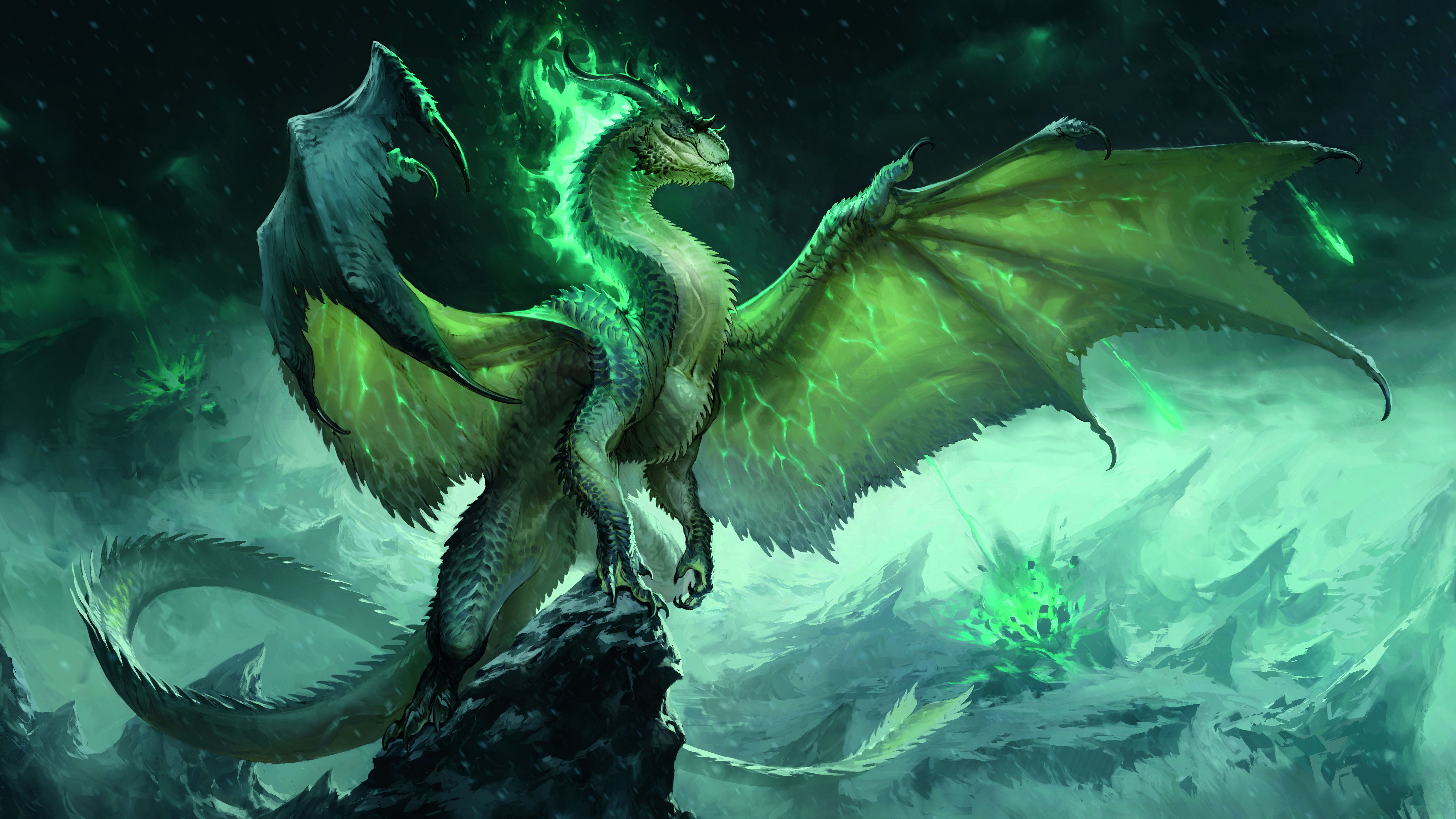 Digital painting of a dragon by Javier Franco Santacreu