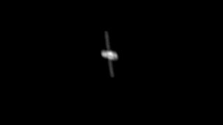 British astrophotographer Martin Lewis captured the Russian Nauka module in orbit a few hours after its launch using his home-built telescope.