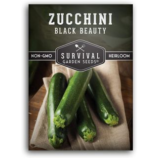 Survival Garden Seeds - Black Beauty Zucchini Seed for Planting