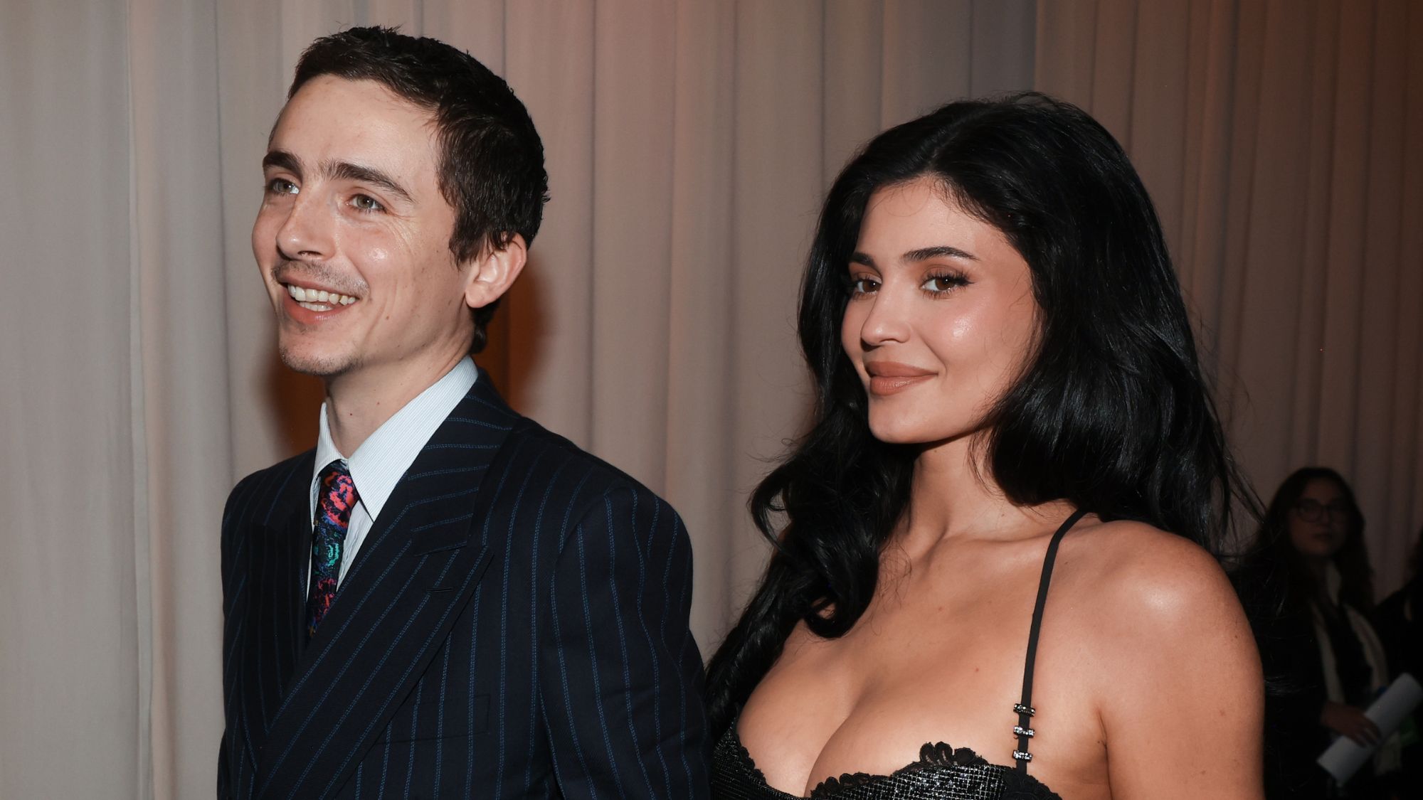 Kylie Jenner and Timoth&eacute;e Chalamet attend the 31st annual Critics Choice Awards