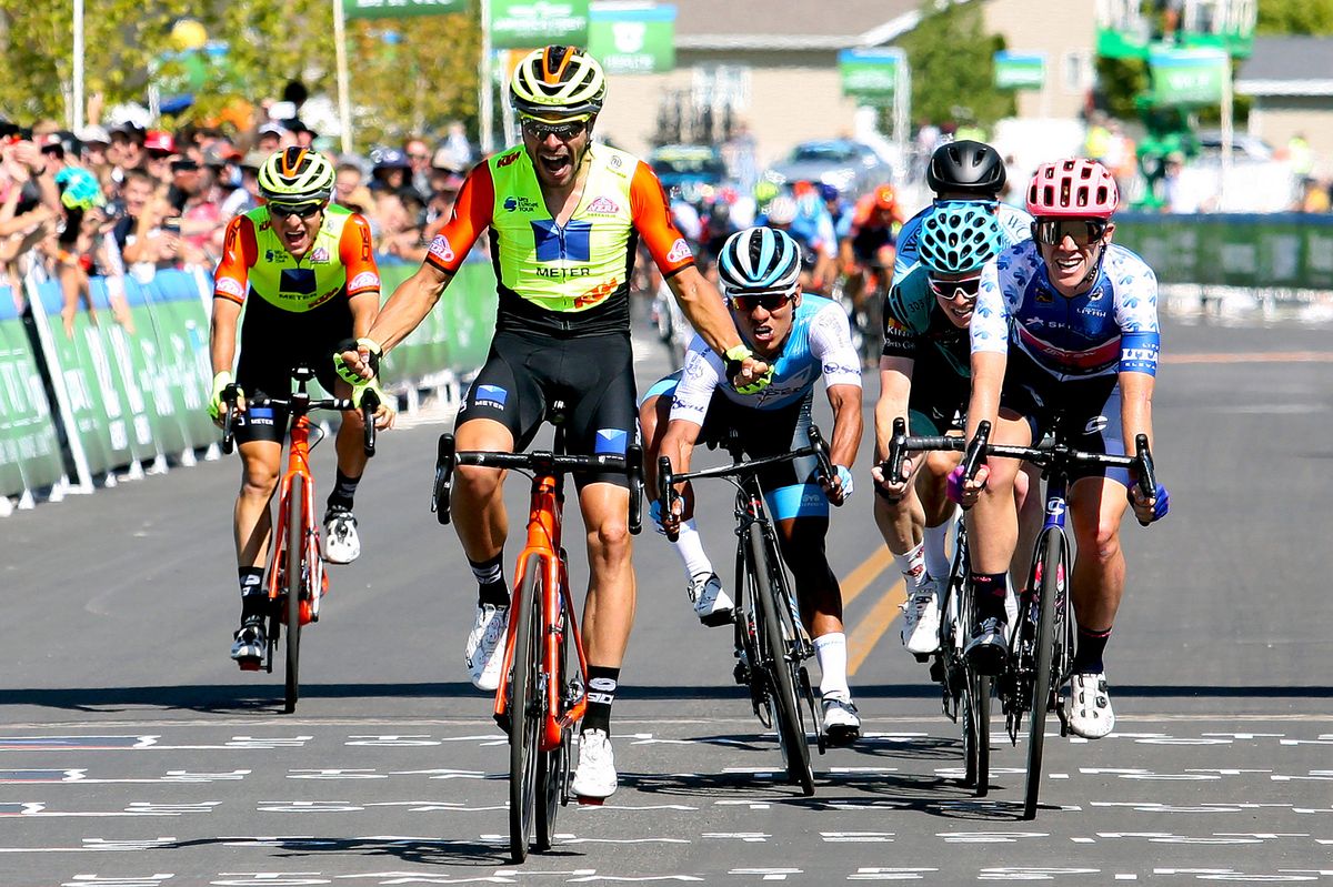 Umberto Marengo wins stage 1 of the 2019 Tour of Utah.