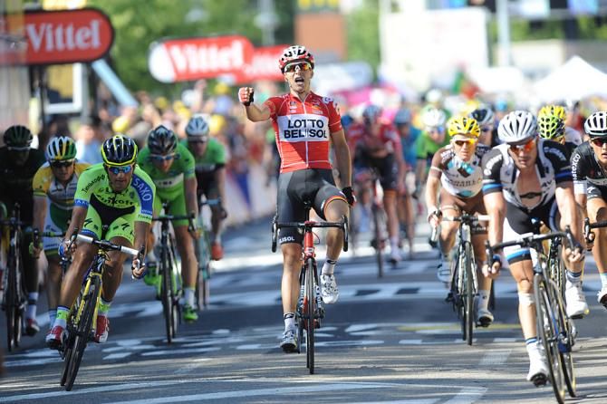 Tony Gallopin (Lotto Belisol) wins stage 11 in the Tour de France