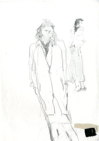 Sketch of clothing by Margaret Howell
