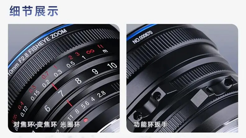 Laowa CF 4.5-10mm F2.8 Zoom Fisheye lens