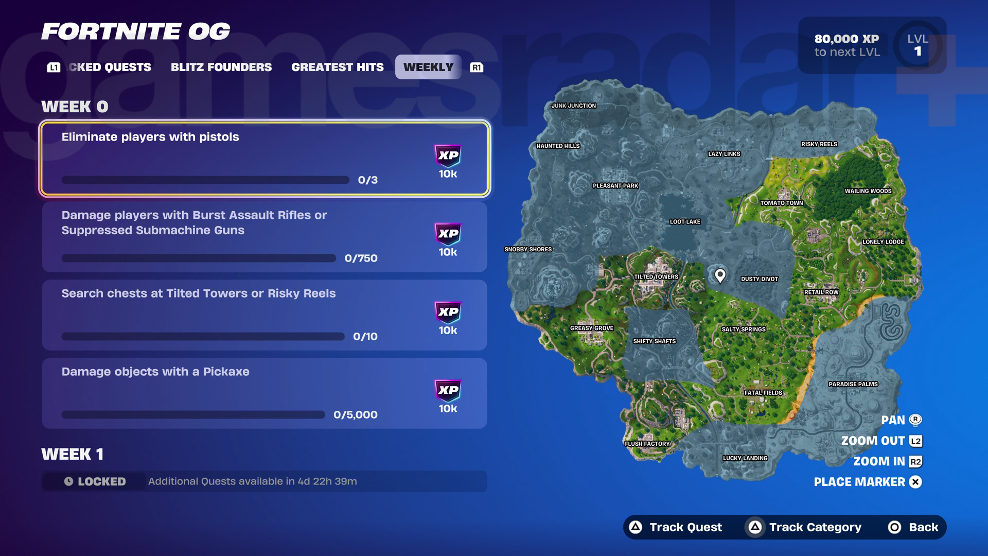 Fortnite OG Weekly Quests Chapter 6 Season 4