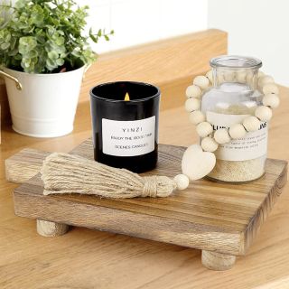 Handmade Wooden Tray for candles and other accessories