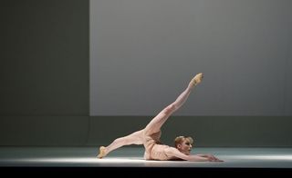 Female dancer doing a solo on stage