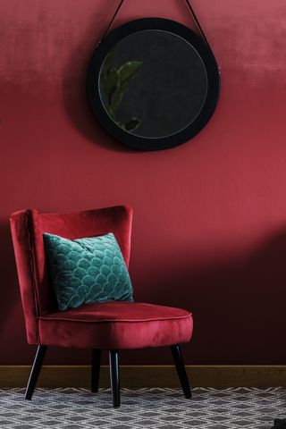 Red bedroom