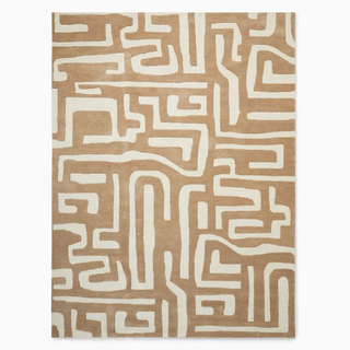 geometric neutral rug