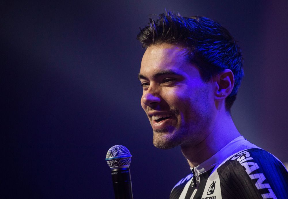 Tom Dumoulin (Team Sunweb) seems happy to talk