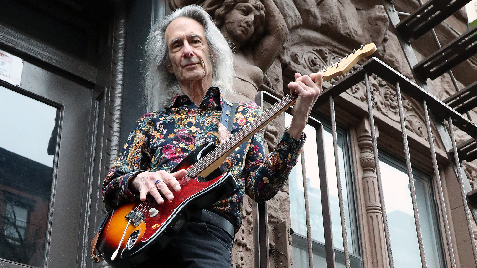 Musician/Producer/Writer Lenny Kaye appears in a portrait taken at home on March 7, 2024 in New York City.