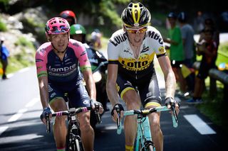 Robert Gesink went on the attack late in the stage.