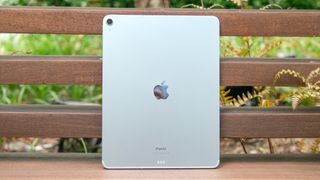 Apple 13-inch iPad Air 2024 shown in hand