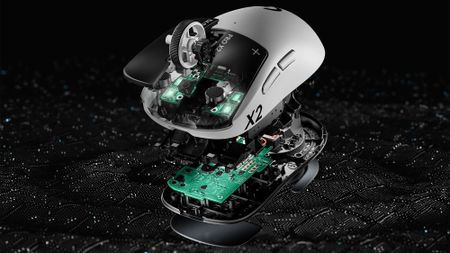 The Logitech G Pro X2 Superstrike Mouse