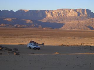 Uweinat is a mountainous area in the southwest of Egypt that is one of the driest places in the world.