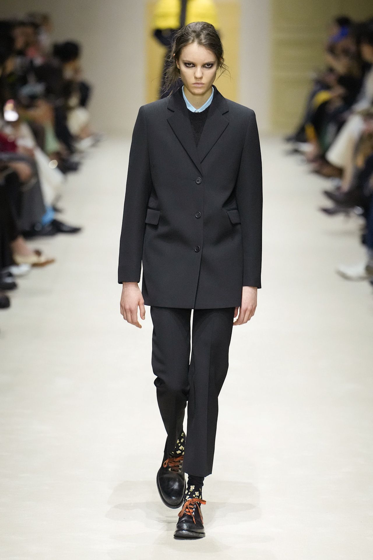 A runway look from the Prada Fall 2026 collection