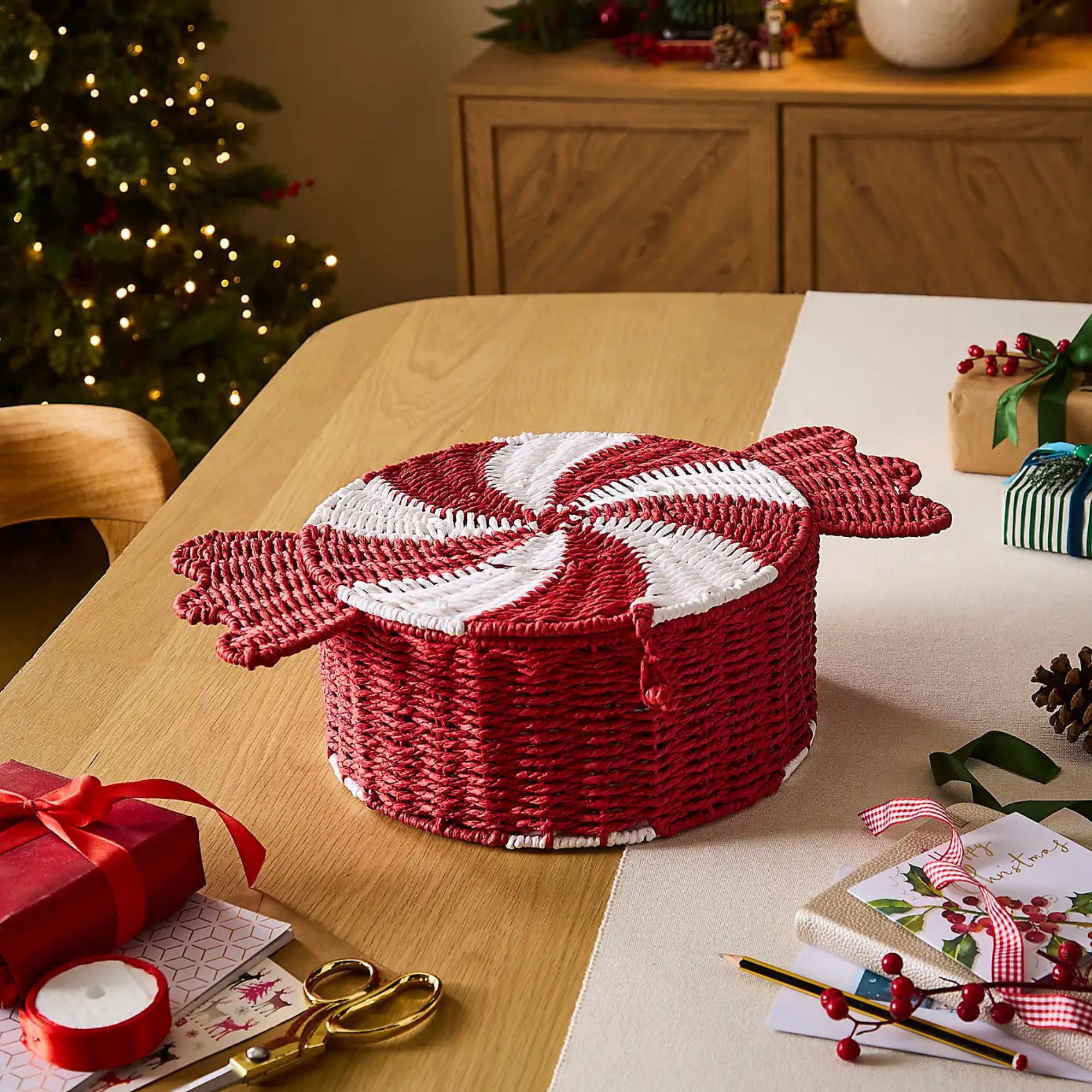 Dunelm , Christmas Sweet Paper Rope Hamper