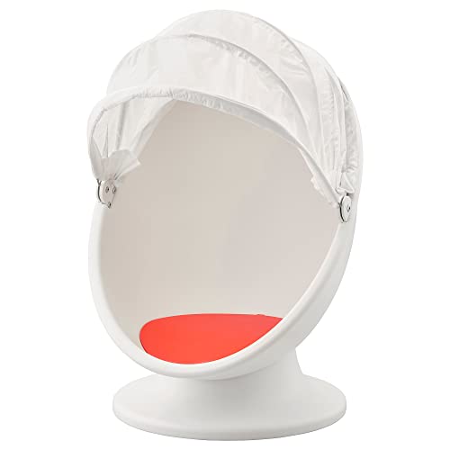 Ikea Ikea Ps LÖmsk Swivel Armchair, White/red