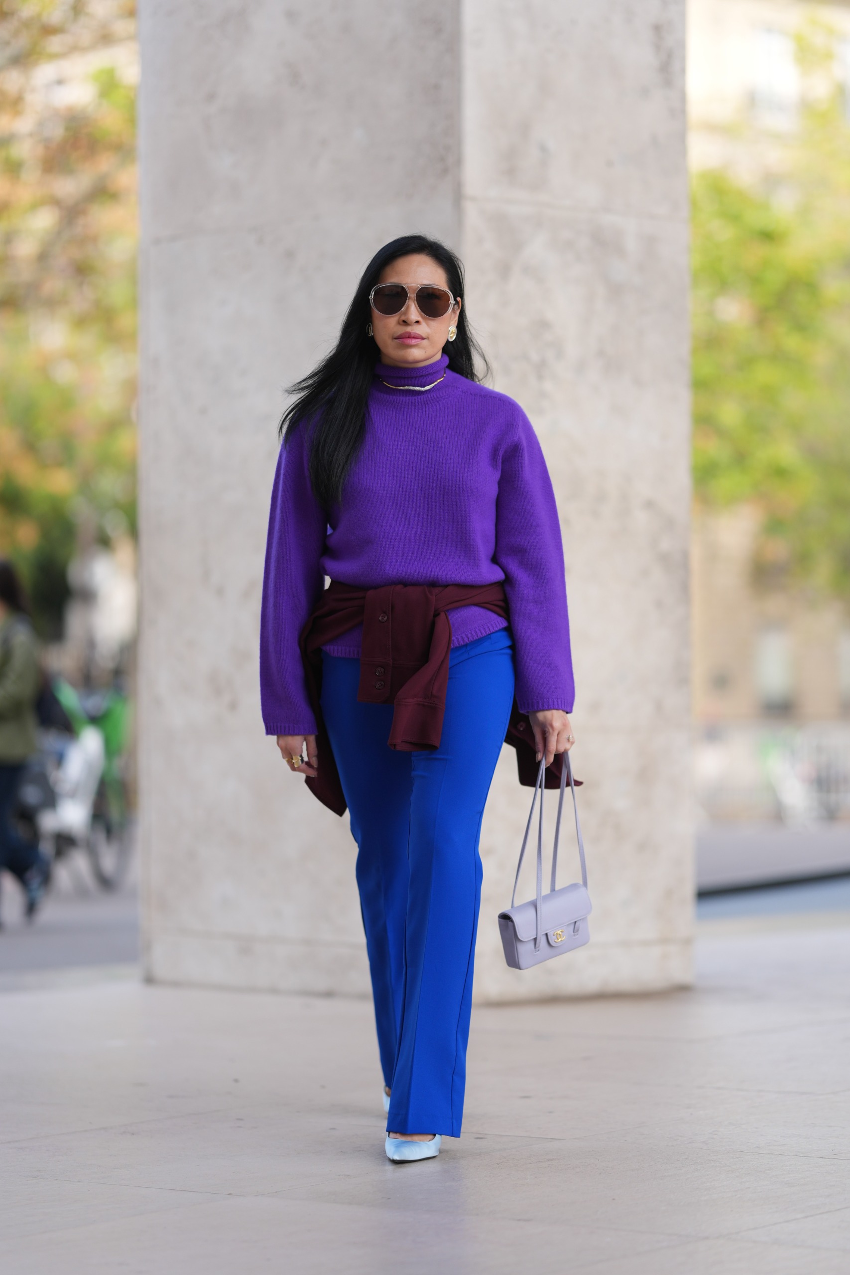 French girls wearing daring pants at Paris Fashion Week Spring/Summer 2027
