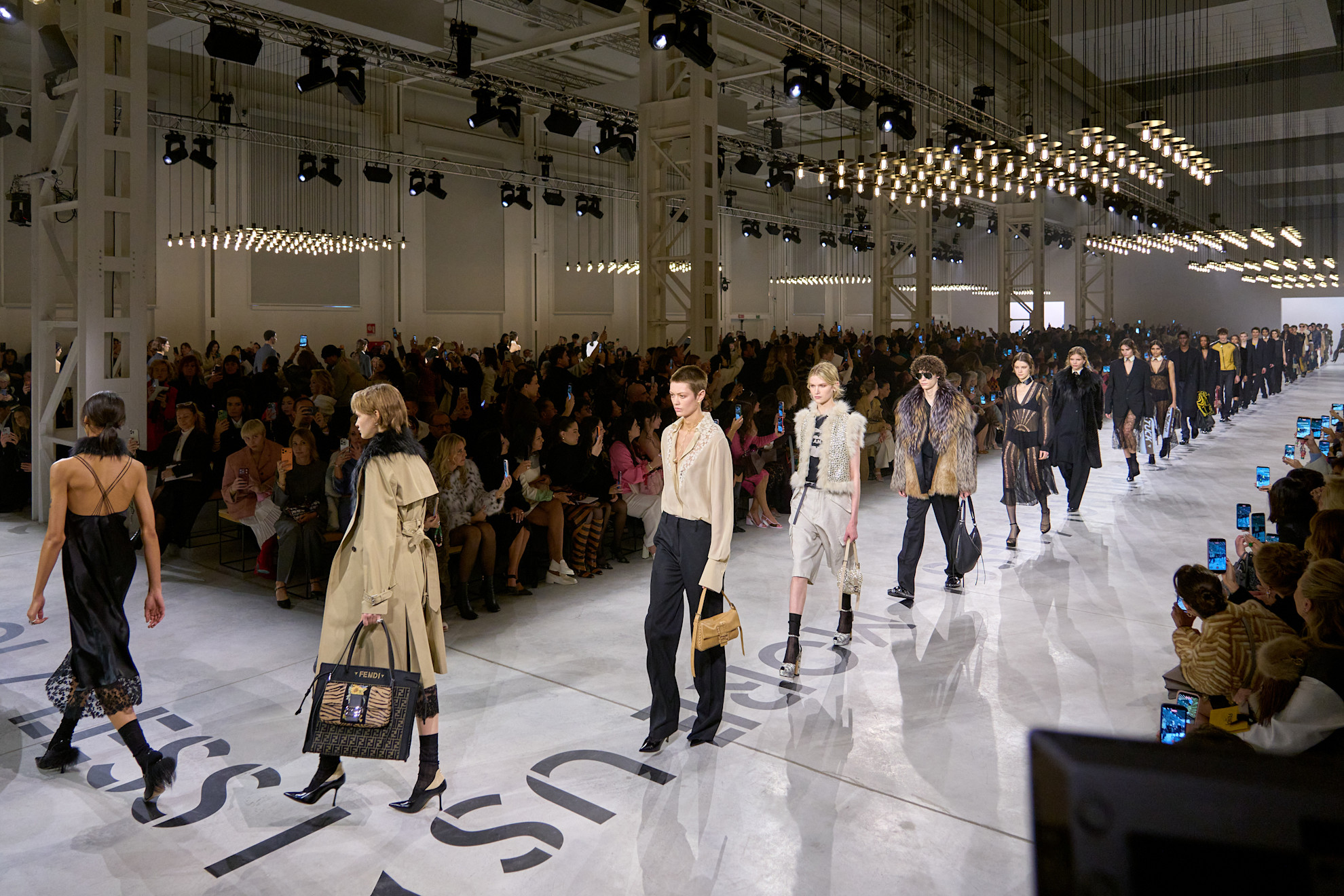 the finale at fendi's aw26 show during milan fashion week