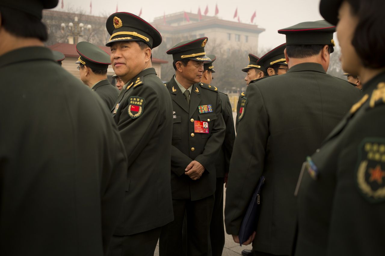 Chinese People&amp;#039;s Liberation Army delegates.