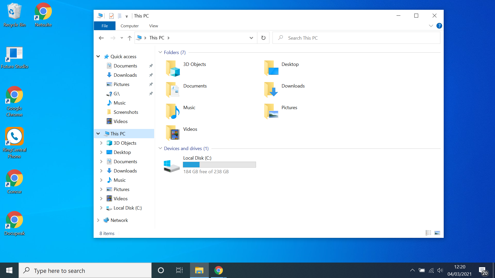 Подключение сетевого диска в Windows 10 - открыть проводник