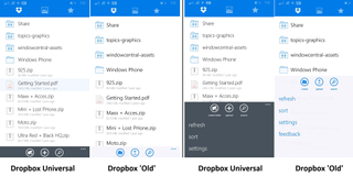 Dropbox Universal for Windows Phone