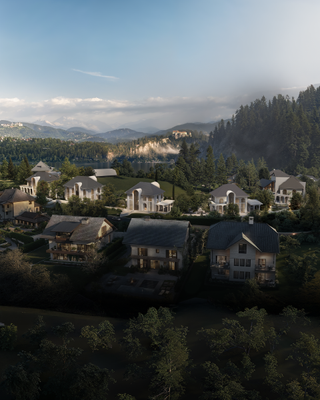 studio tim fu lake bled architecture project renders