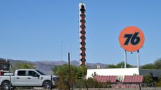 "The World's Tallest Thermometer" in Baker, California
