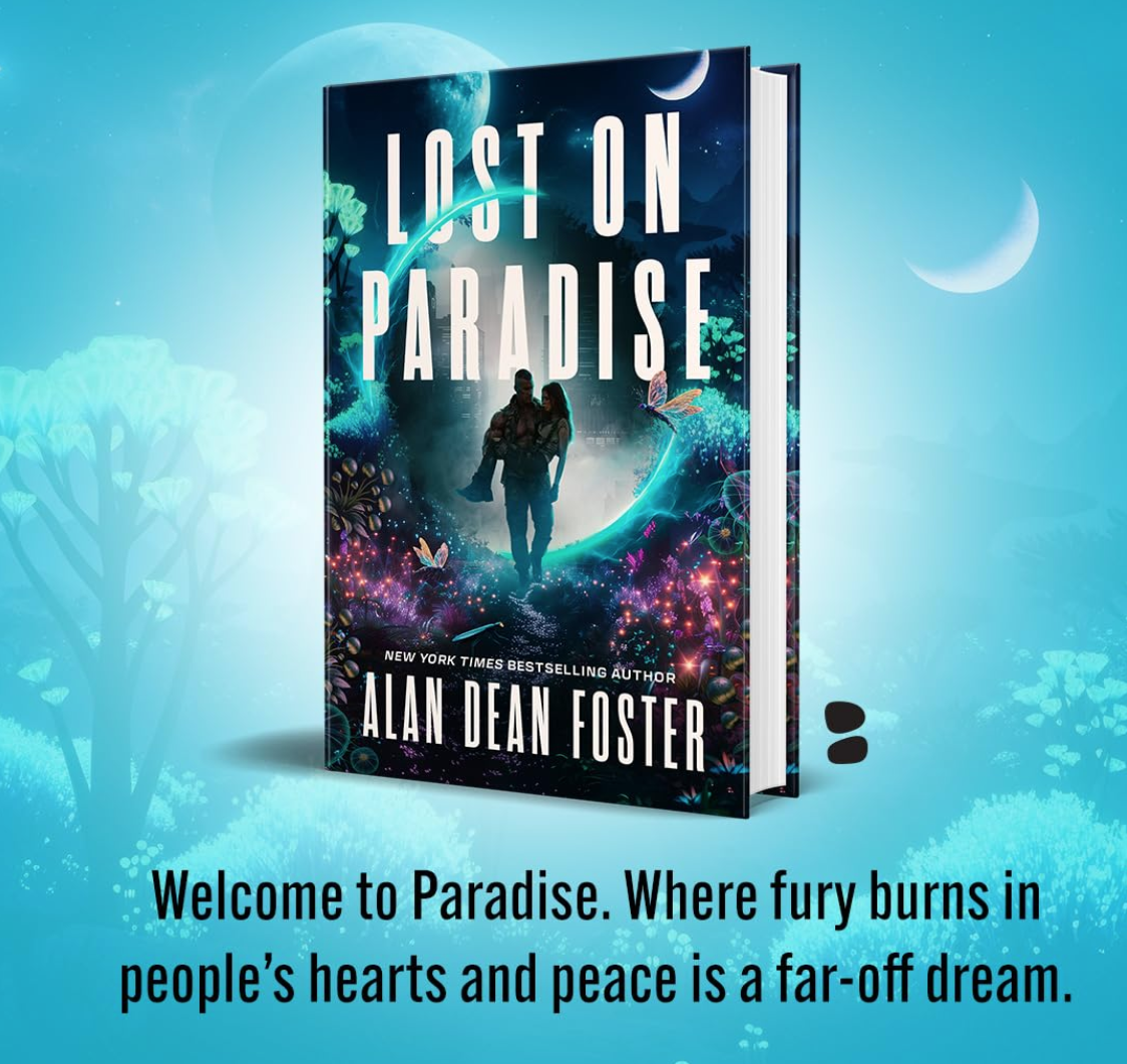 a promo poster for a new sci-fi novel