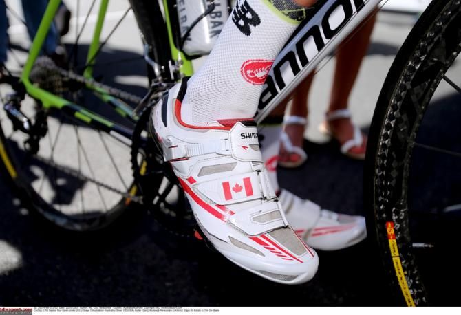 Ryder Hesjedal's custom Shimano shoes