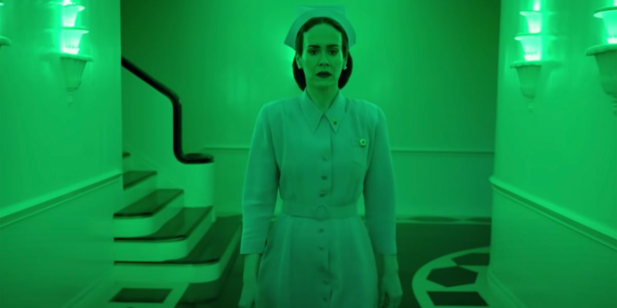 Netflix&#039;s Ratched trailer screenshot of Sarah Paulson 2020