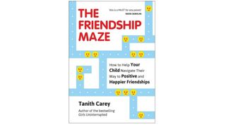 Image of the book The friendship maze, with a pacman illustration