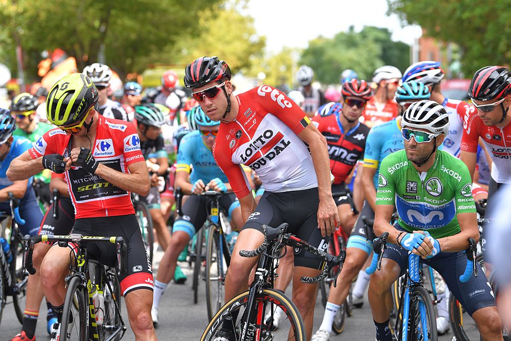 Simon Yates (Mitchelton-Scott) at the start of stage 19